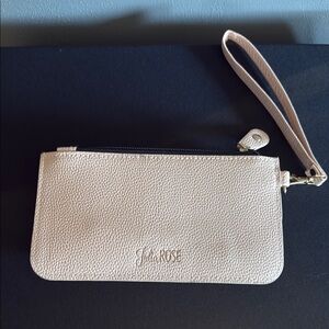 Cream Wristlet Clutch